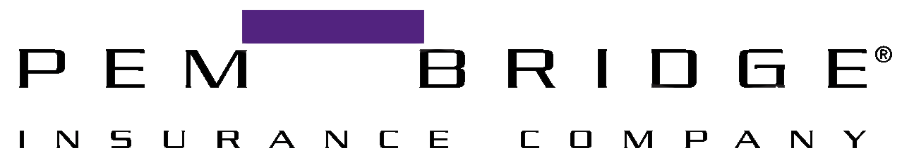 Pembridge Insurance Company logo with purple rectangle.